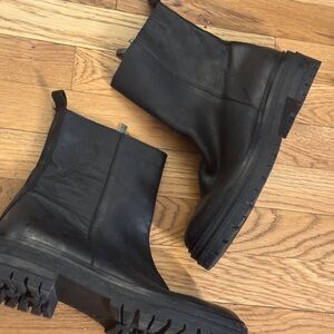 Women's Black Leather Boots
